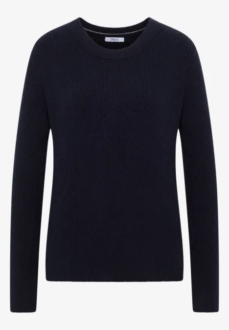 Pullover mit Strukturdetails urban dark blue