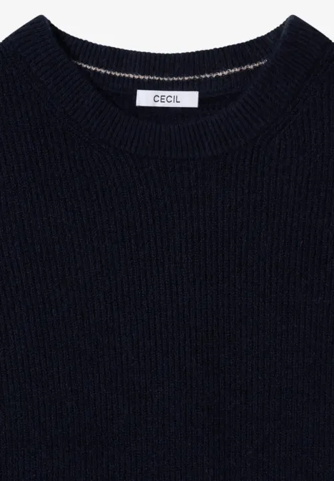 Pullover mit Strukturdetails urban dark blue