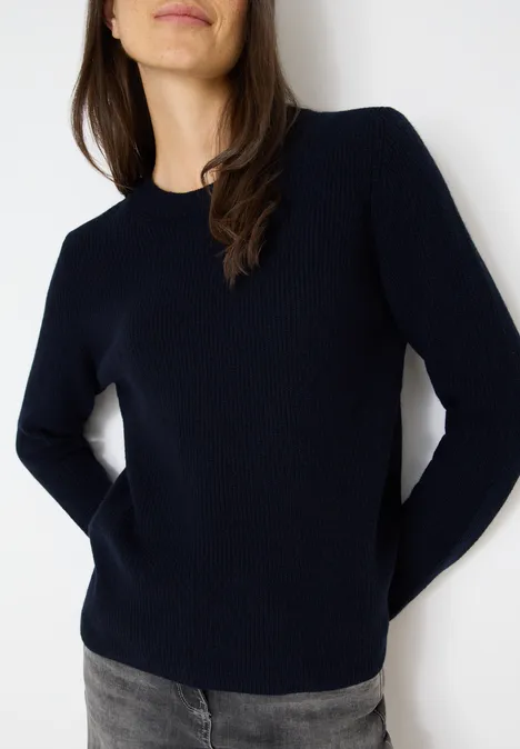 Pullover mit Strukturdetails urban dark blue