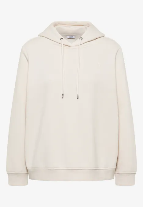 Kapuzen Sweatshirt light greige