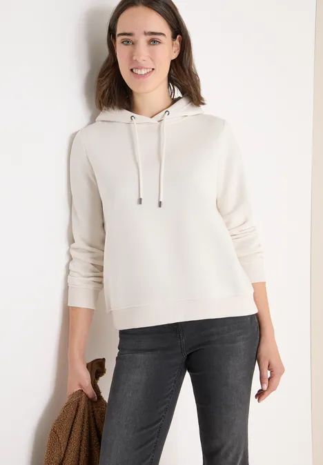 Kapuzen Sweatshirt light greige
