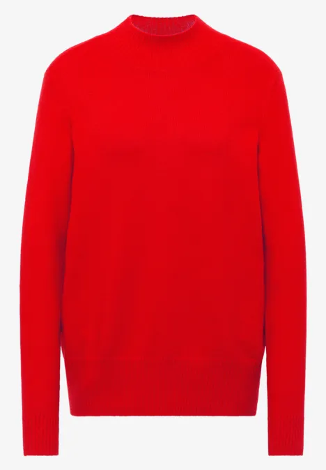 Pull cosy à col tourterelle pumpkin orange