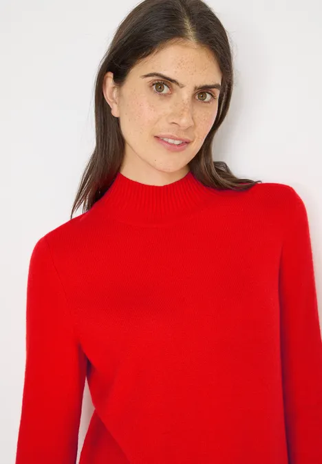 Pull cosy à col tourterelle pumpkin orange