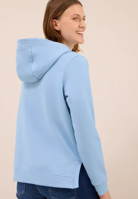 Garment dyed Hoodie light sky blue
