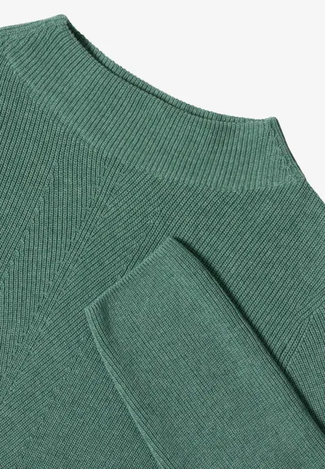 Strukturmix Pullover jewel green melange