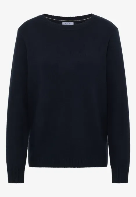 Sweter w jednolitym kolorze universal blue