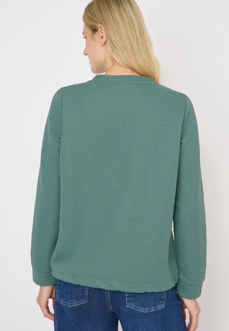 Sweatshirt mit Struktur jewel green
