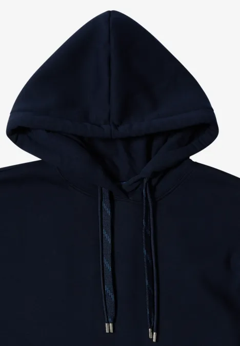 Langer Kapuzenpullover urban dark blue