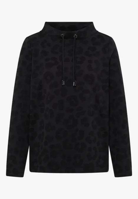 Leo Jacquard Pullover Black
