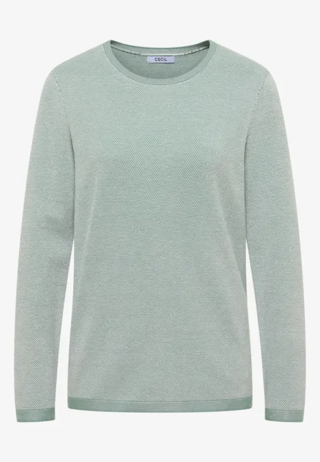 Tweekleurige trui jewel green