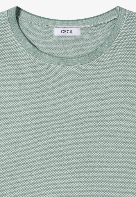 Tweekleurige trui jewel green