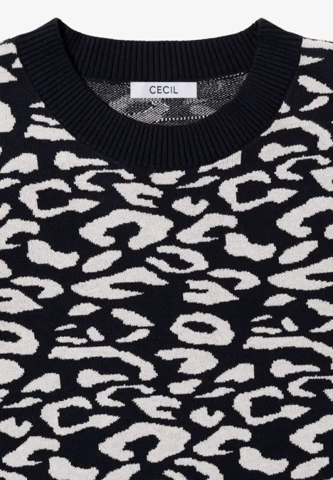 Leo Jacquard Pullover urban dark blue