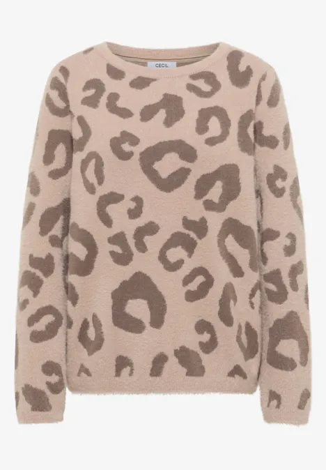 Federgarn-Mix Leo Pullover sandalwood beige