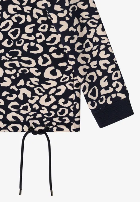 Sweatshirt mit Leo-Muster urban dark blue
