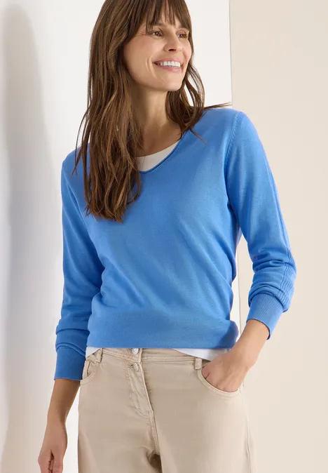 Basic Pullover fountain blue