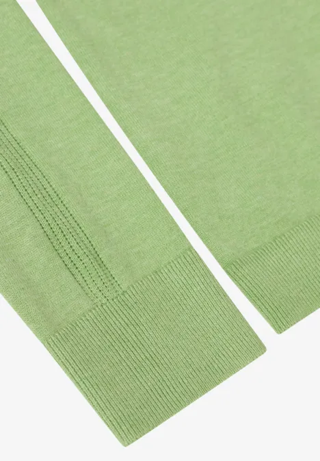 Basic Pullover bamboo green melange