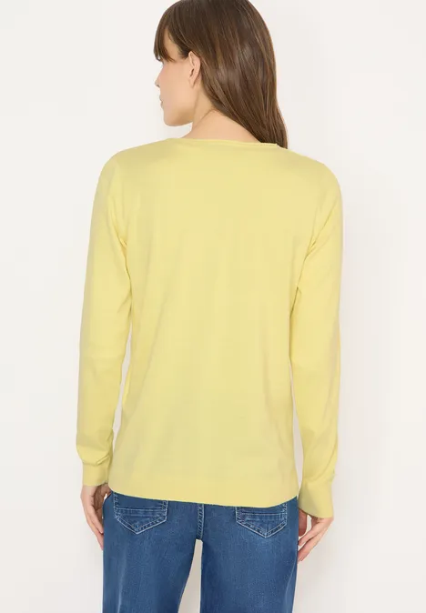 Basic Pullover iced yellow melange