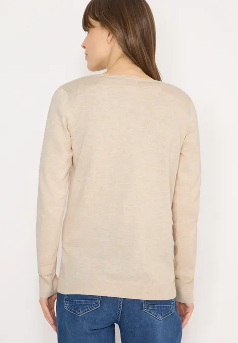 Basic Pullover egg beige melange