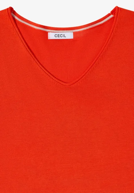 Pull basique cherry tomato orange