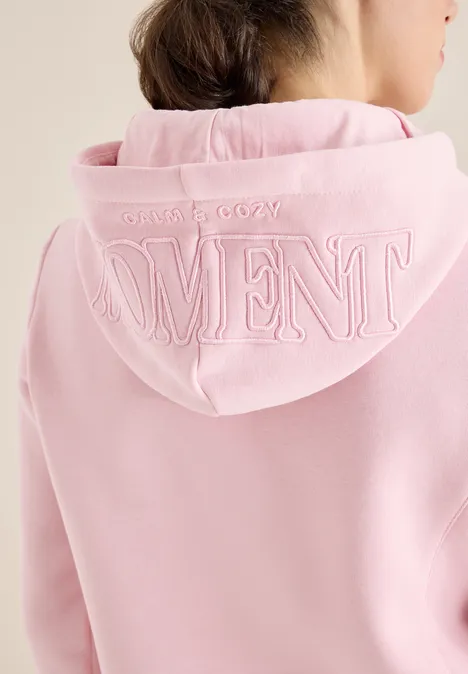 Hoodie mit Stickerei blossom glow