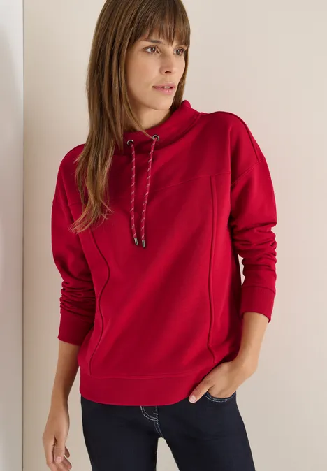 Funnelneck Sweatshirt beaujolais red