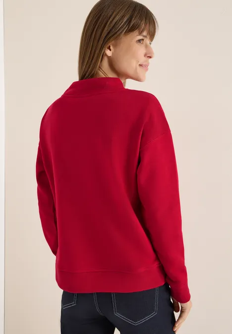 Funnelneck Sweatshirt beaujolais red