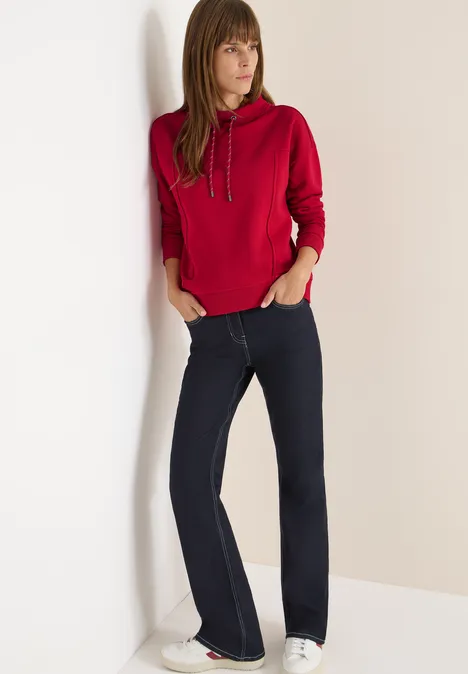 Funnelneck Sweatshirt beaujolais red