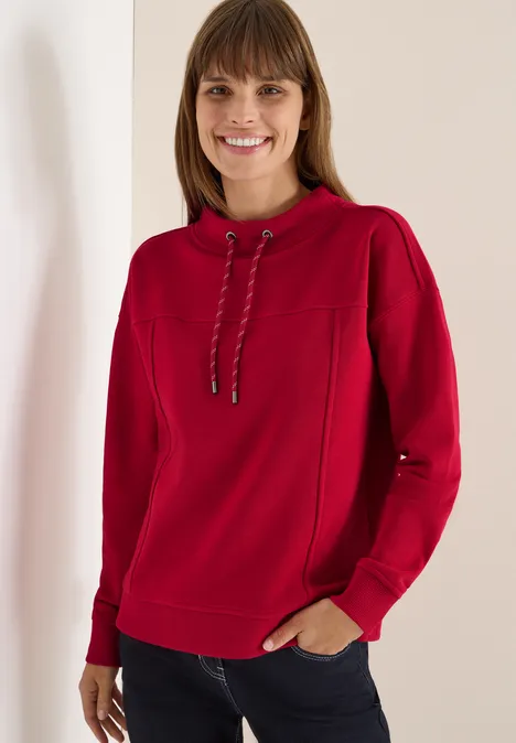 Funnelneck Sweatshirt beaujolais red