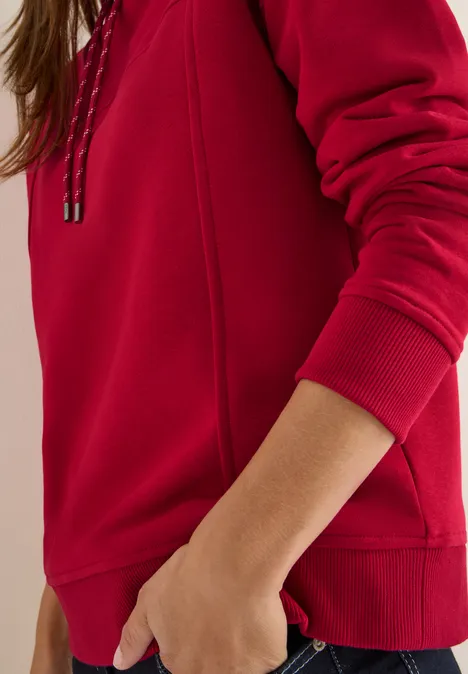 Funnelneck Sweatshirt beaujolais red
