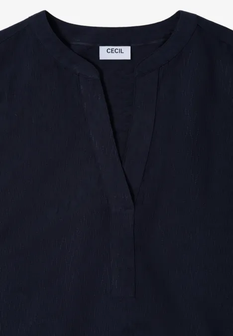 Feinstrick Hoodie urban dark blue