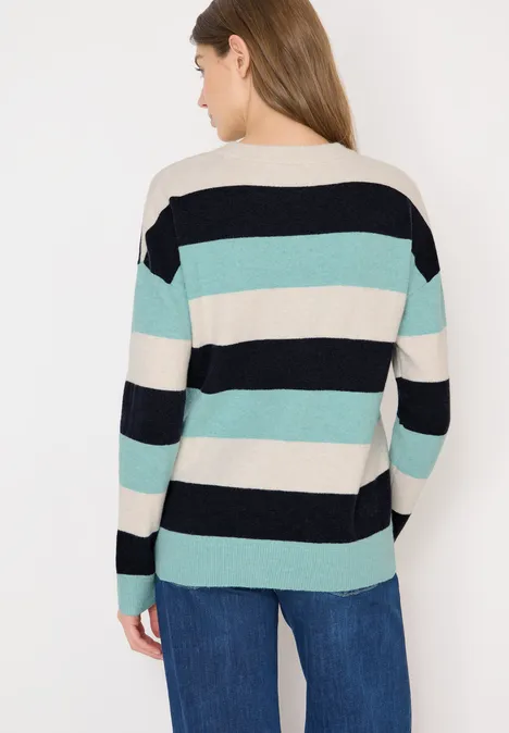 Trui met strepen urban dark blue Trui met strepen urban dark blue