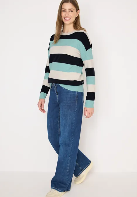 Trui met strepen urban dark blue Trui met strepen urban dark blue