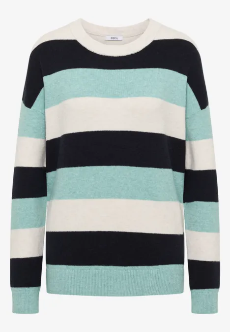 Trui met strepen urban dark blue Trui met strepen urban dark blue