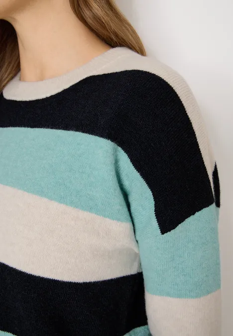 Trui met strepen urban dark blue Trui met strepen urban dark blue