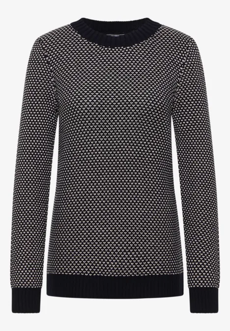 Strukturpullover urban dark blue