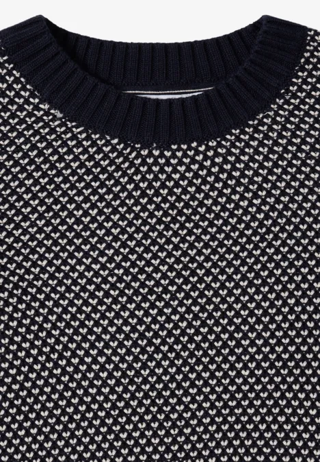 Strukturpullover urban dark blue