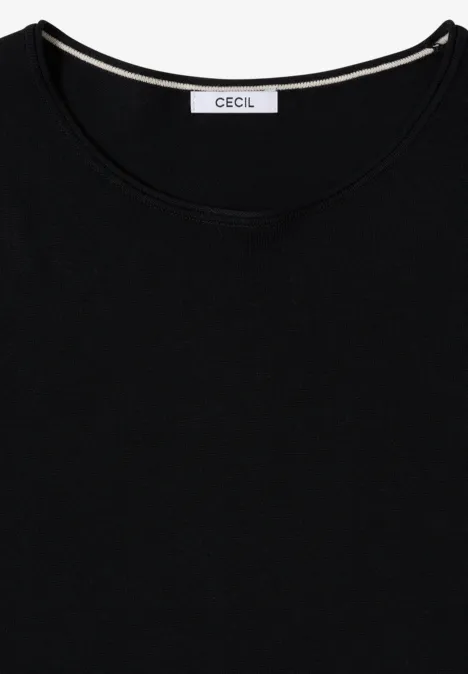 Trui in effen kleur Black