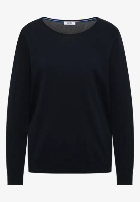 Sweter w jednolitym kolorze universal blue