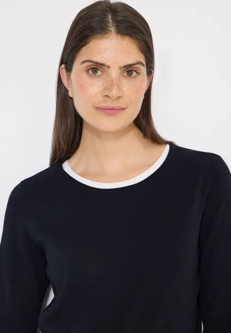 Sweter w jednolitym kolorze universal blue