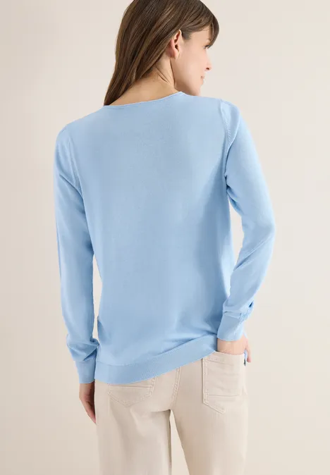 Pullover in Unifarbe light sky blue Pullover in Unifarbe light sky blue