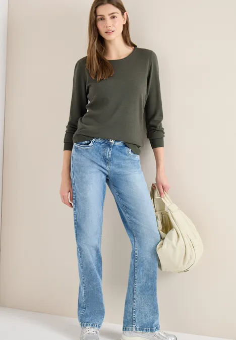 Trui in effen kleur khaki