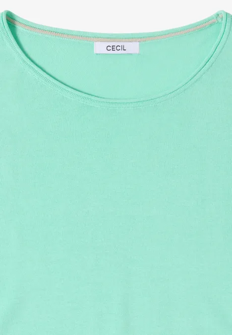 Trui in effen kleur jelly mint