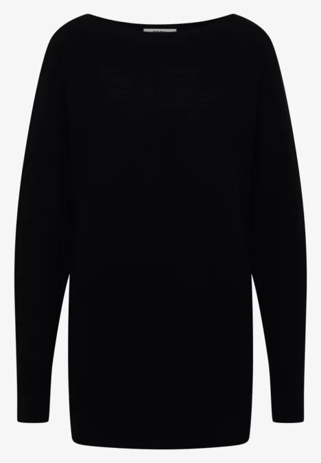 Cosy Strukturmix Dolman Black Cosy Strukturmix Dolman Black