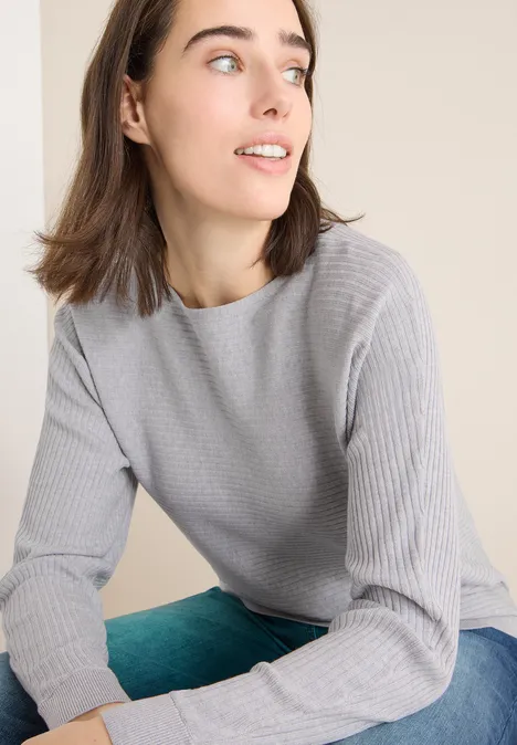 Cosy Strukturmix Dolman luna grey melange Cosy Strukturmix Dolman luna grey melange