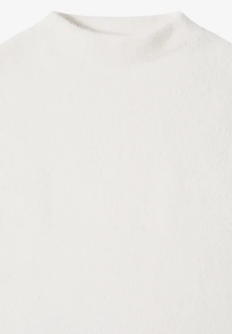 Two-Tone Federgarn Pullunder light greige