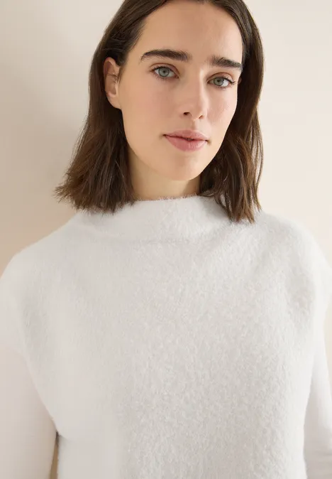 Two-Tone Federgarn Pullunder light greige