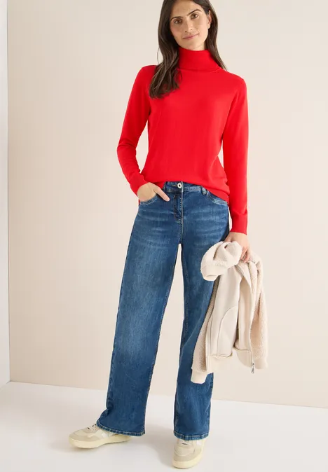 Basic Rollkragenpullover pumpkin orange Basic Rollkragenpullover pumpkin orange