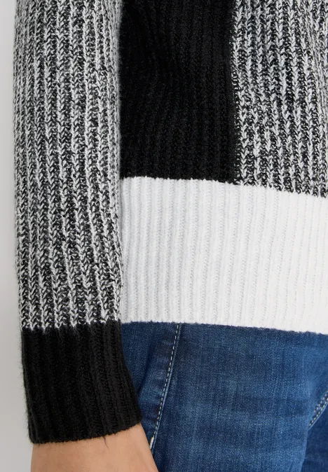 Doux pull en mouliné Black Doux pull en mouliné Black