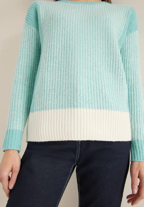 Softer Mouliné Pullover light foam blue Softer Mouliné Pullover light foam blue