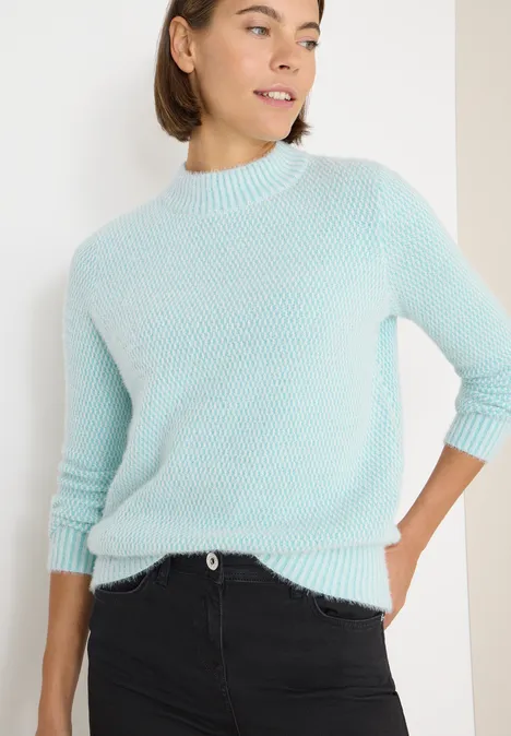 Jacquard Pullover light foam blue Jacquard Pullover light foam blue